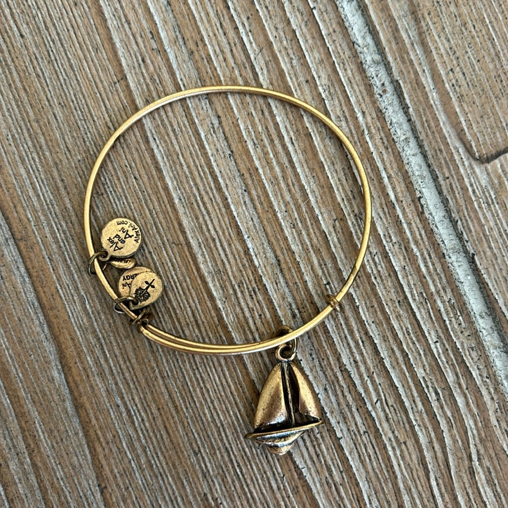 Alex & Ani Sailboat Gold Bracelet